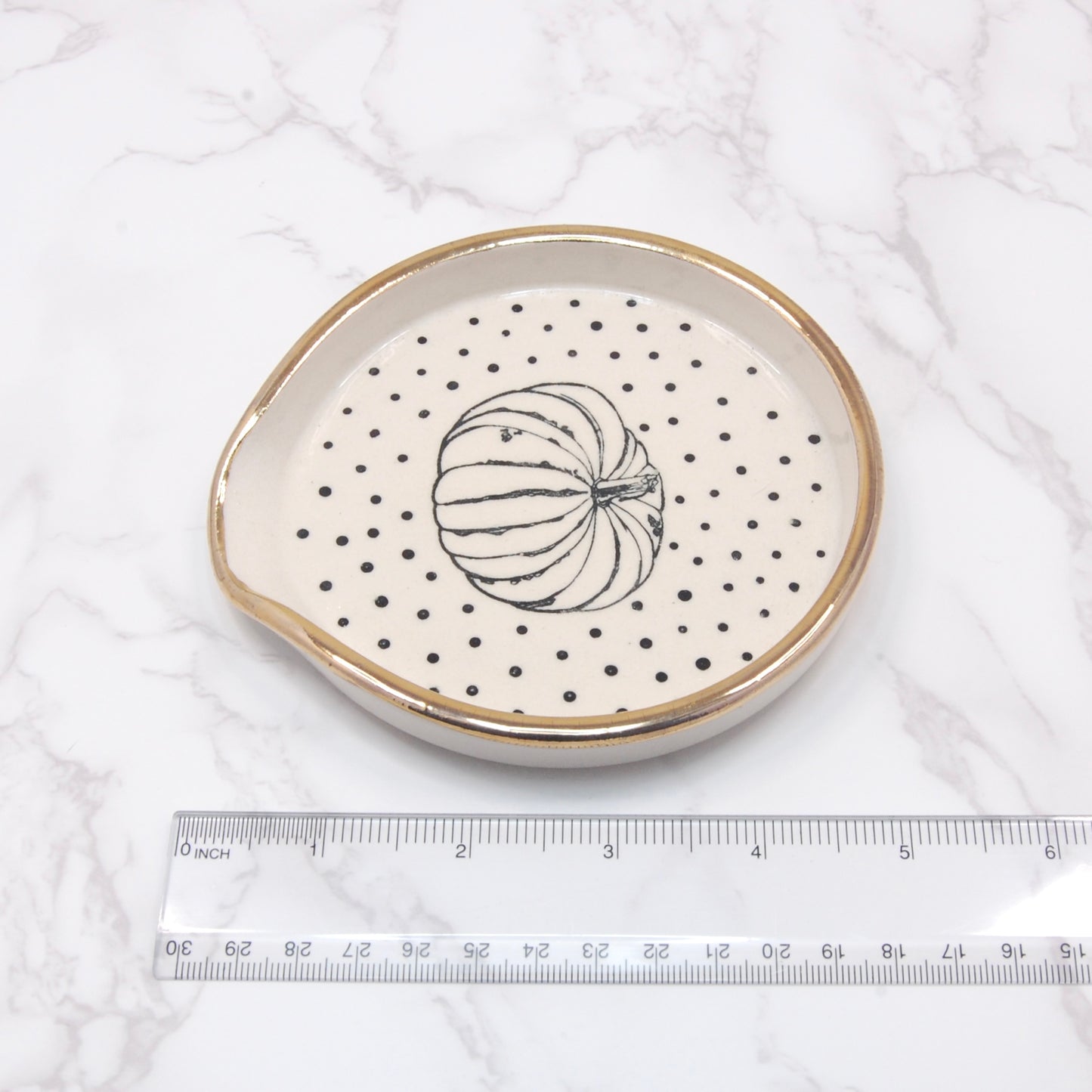 Pumpkin: 22k Spoon Rest