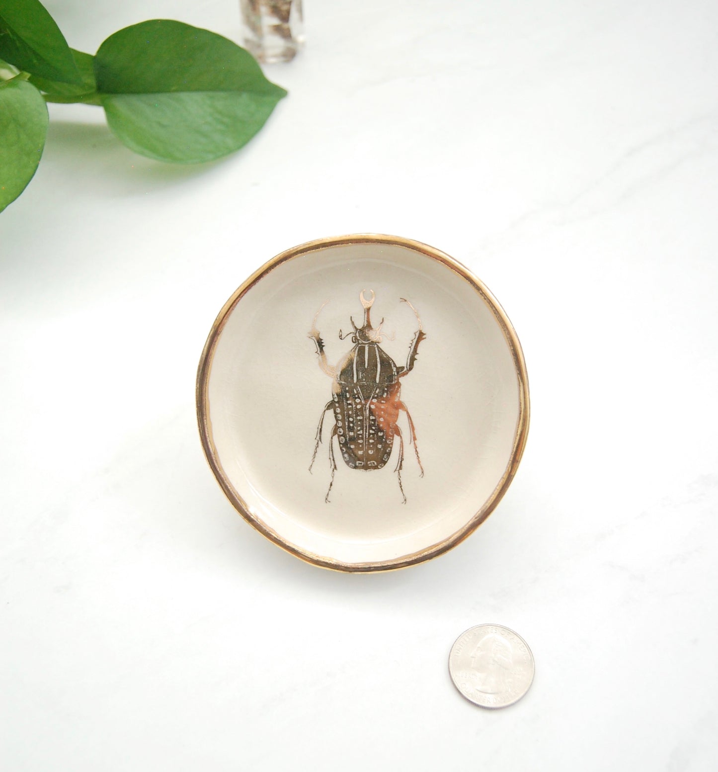 Scarab Beetle Decor Dish