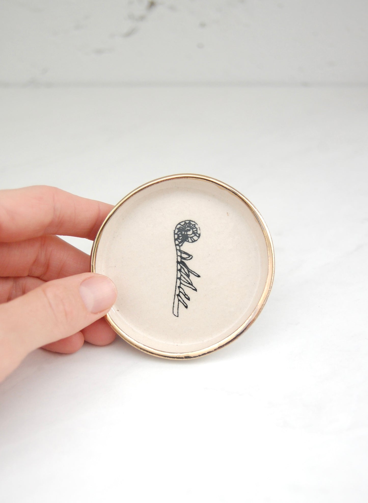 Petite Fiddlehead: Tiny Decor Dish
