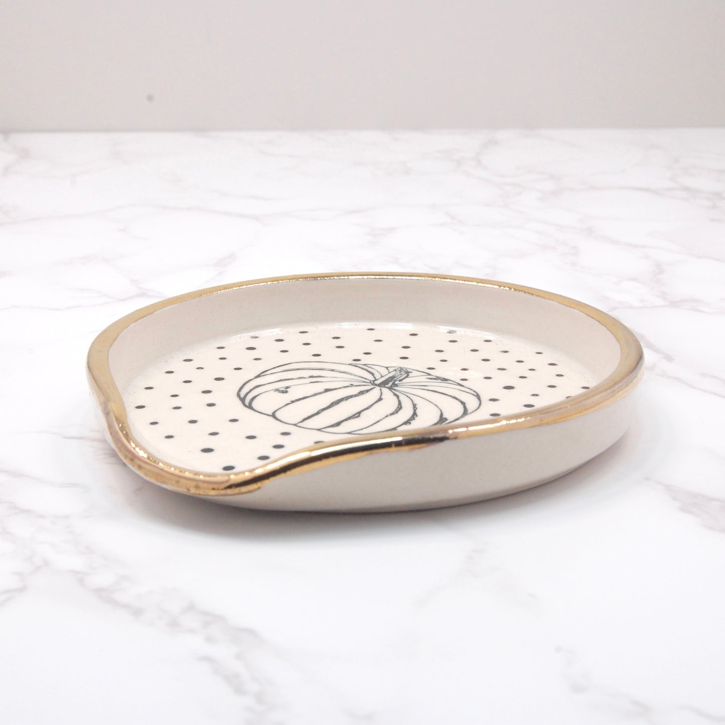 Pumpkin: 22k Spoon Rest