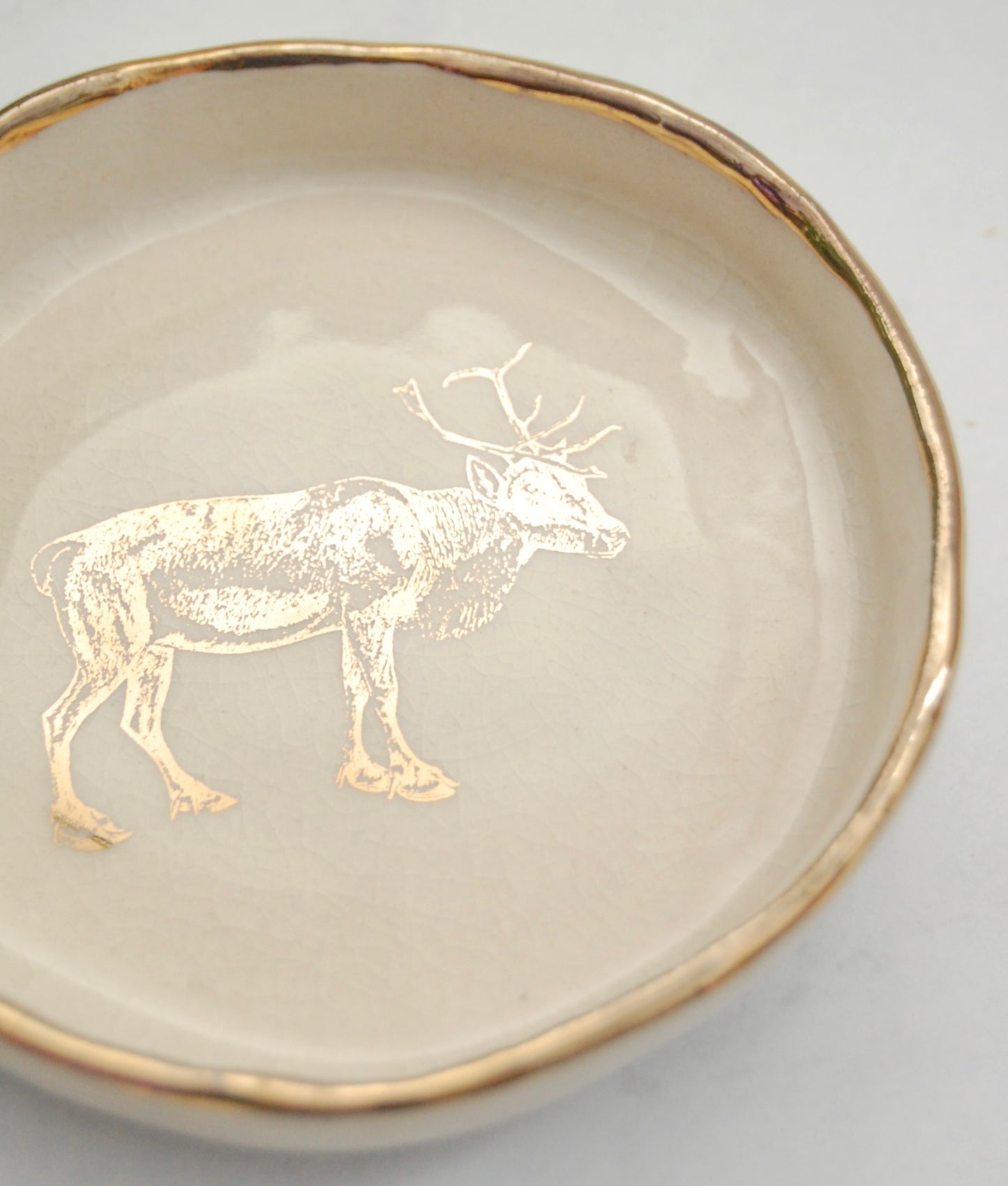 Reindeer Decor Dish