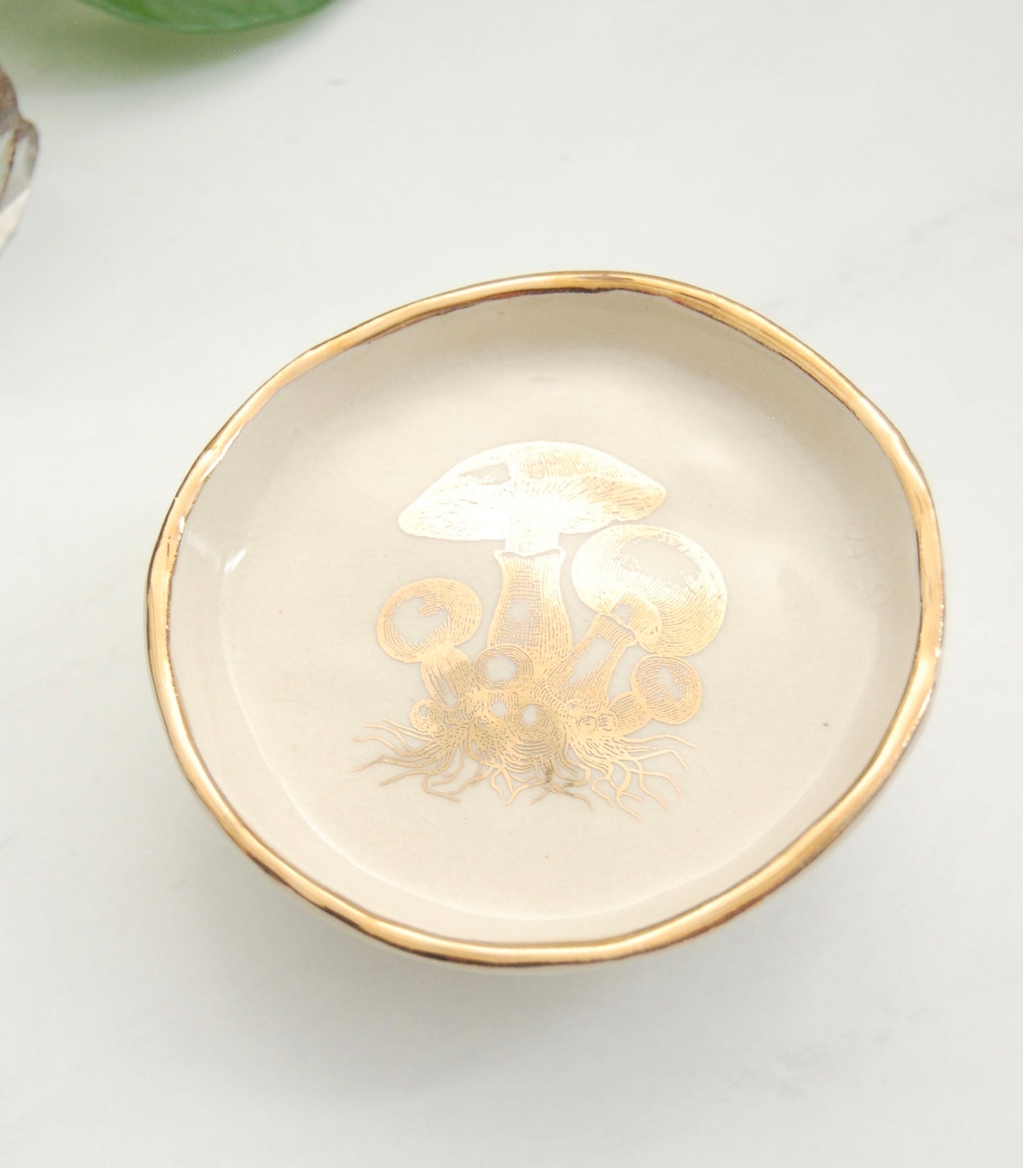 Mycelium Mushrooms Decor Dish