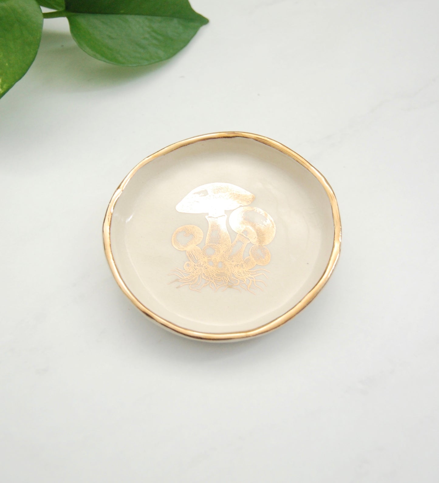 Mycelium Mushrooms Decor Dish