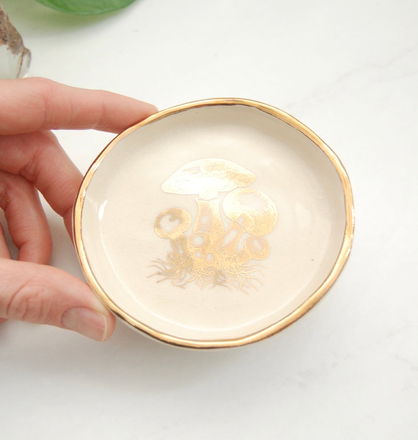 Mycelium Mushrooms Decor Dish