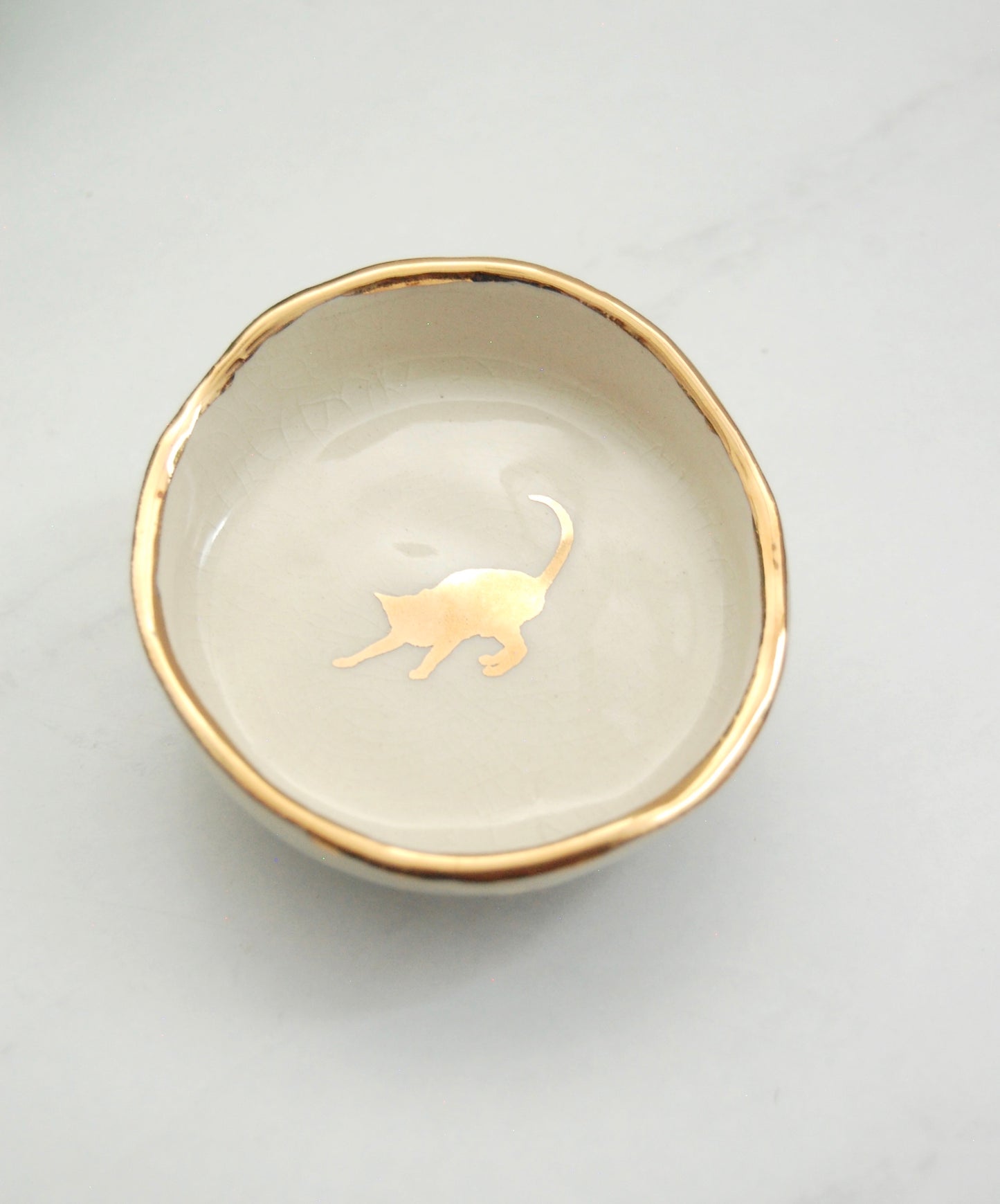 Stretching Cat : Tiny Decor Dish