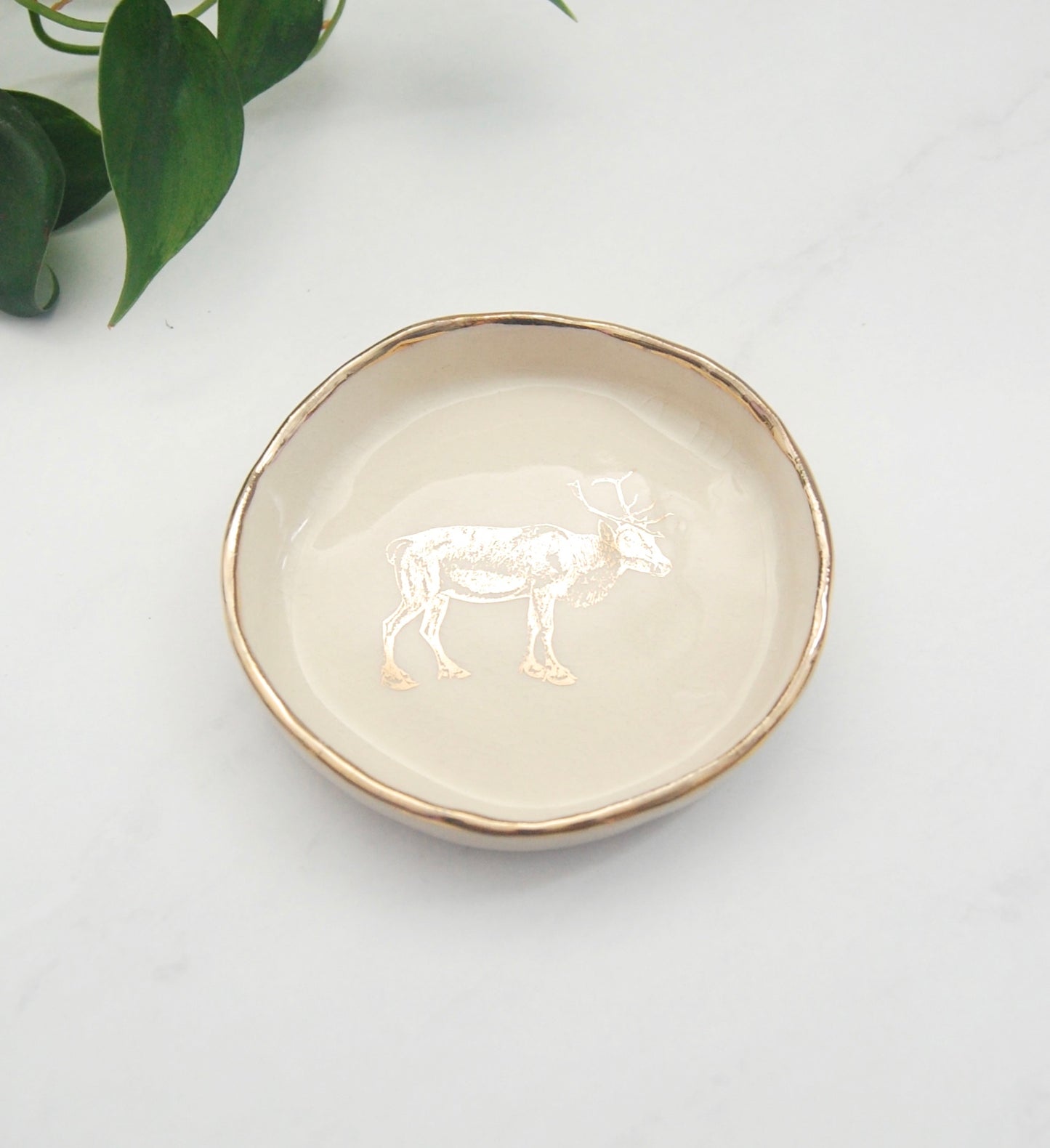 Reindeer Decor Dish