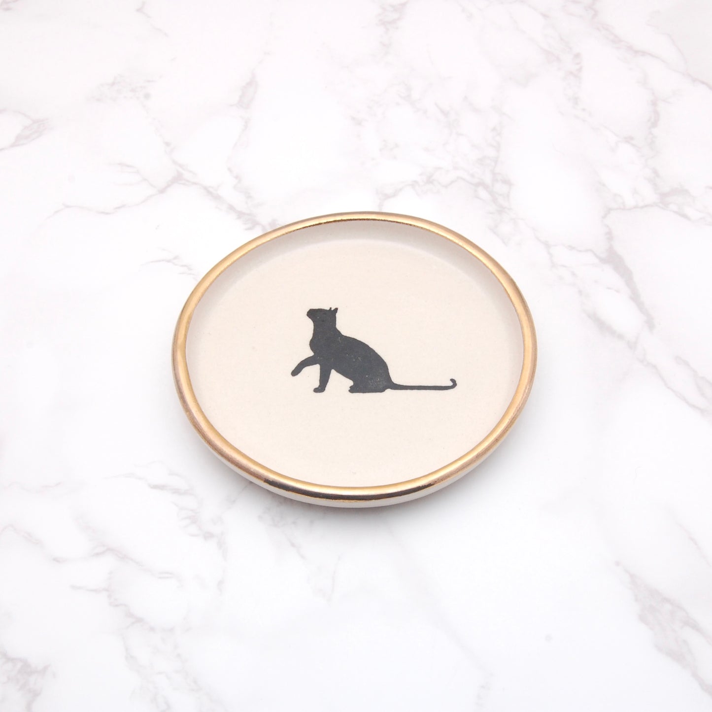 Sitting Cat: Decor Dish (4”)