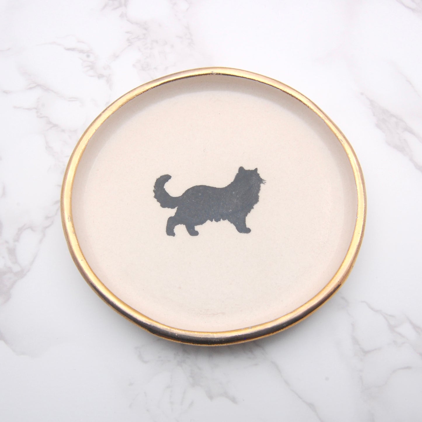 Long Hair Cat: Decor Dish (4”)