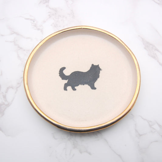 Long Hair Cat: Decor Dish (4”)
