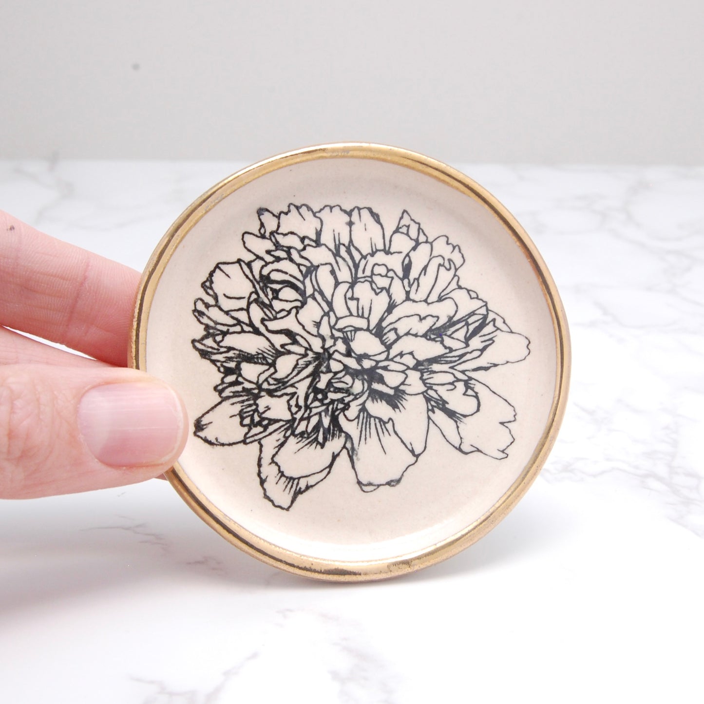 Peony No. 2: Tiny Decor Dish (3”)