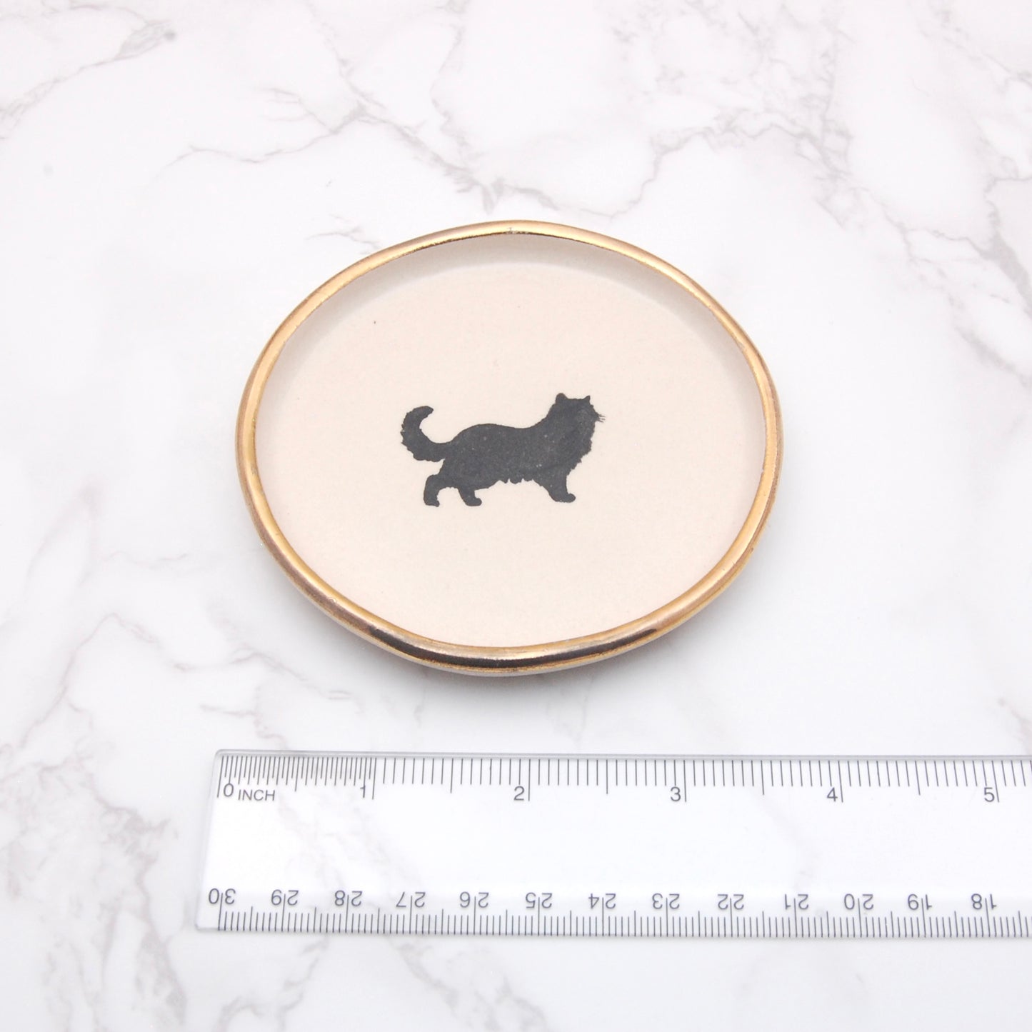 Long Hair Cat: Decor Dish (4”)