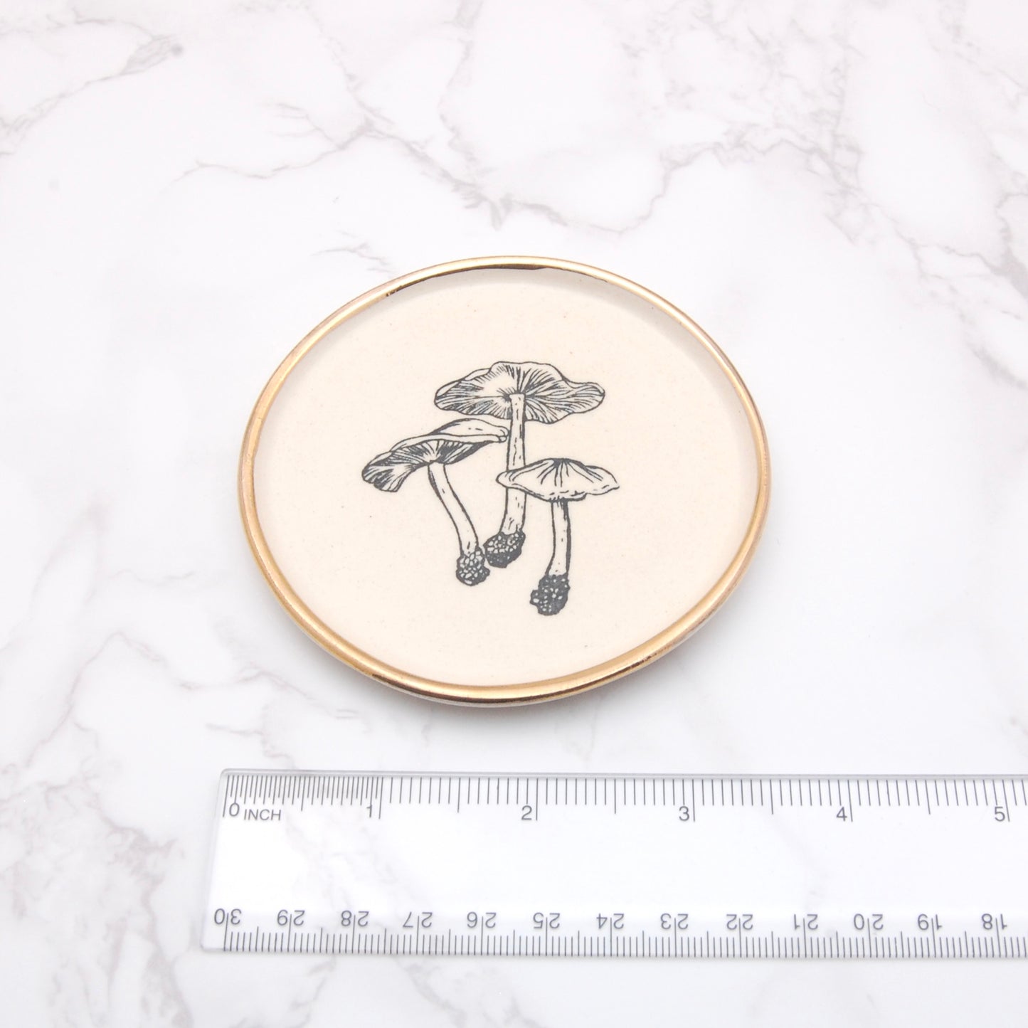 Mushroom Cluster: Decor Dish (4”)