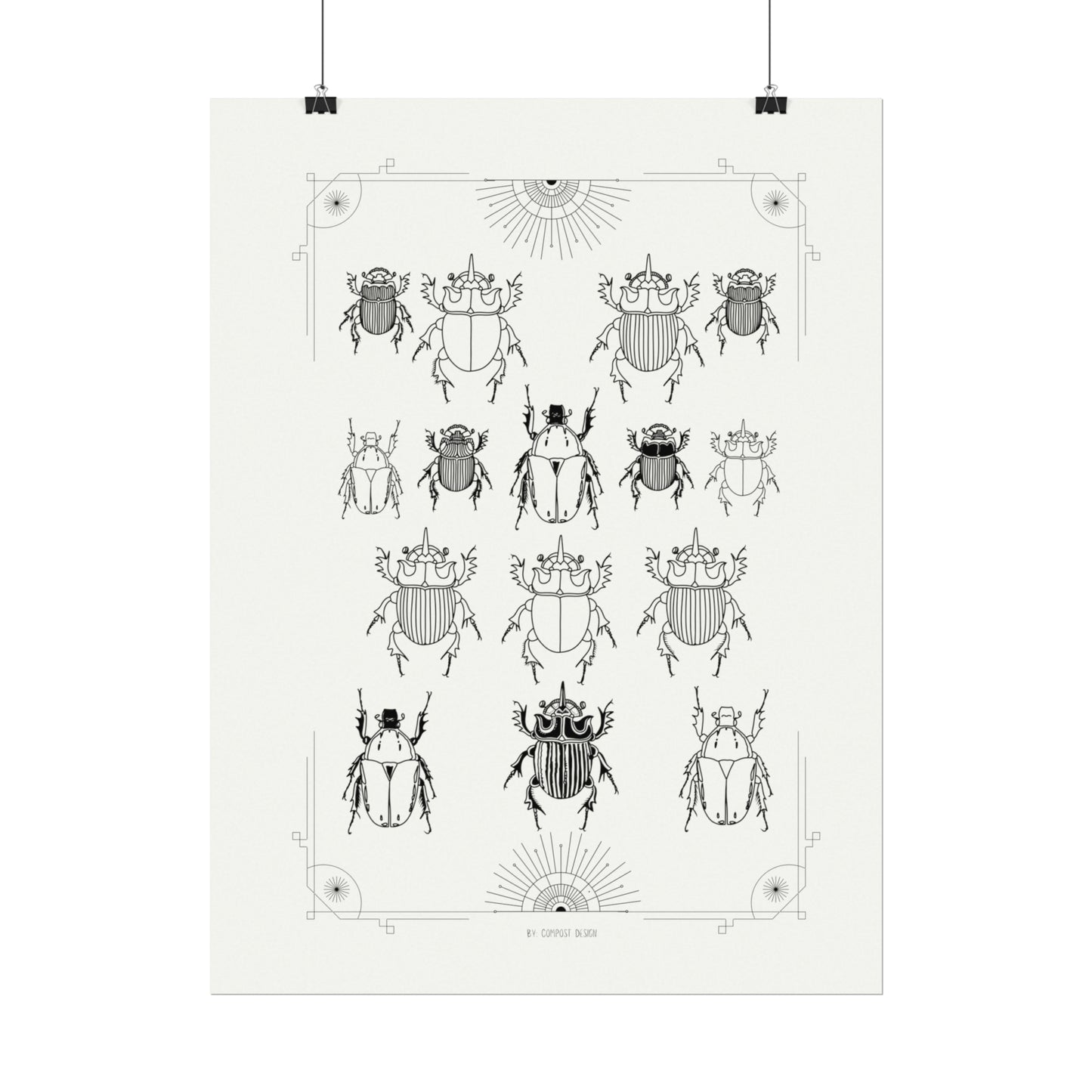 Beetle Art Matte Poster