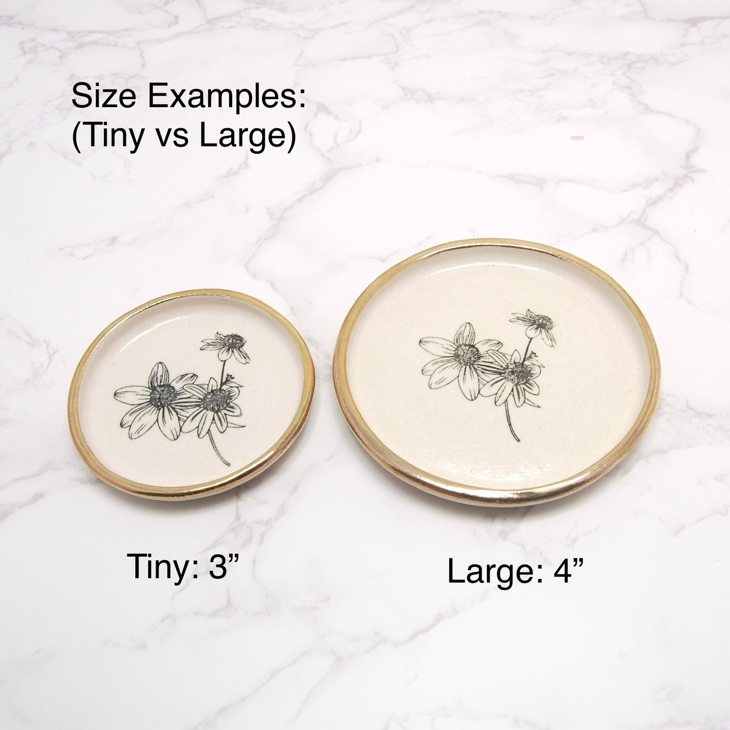 Cat Skull Profile: Tiny Decor Dish (3”)