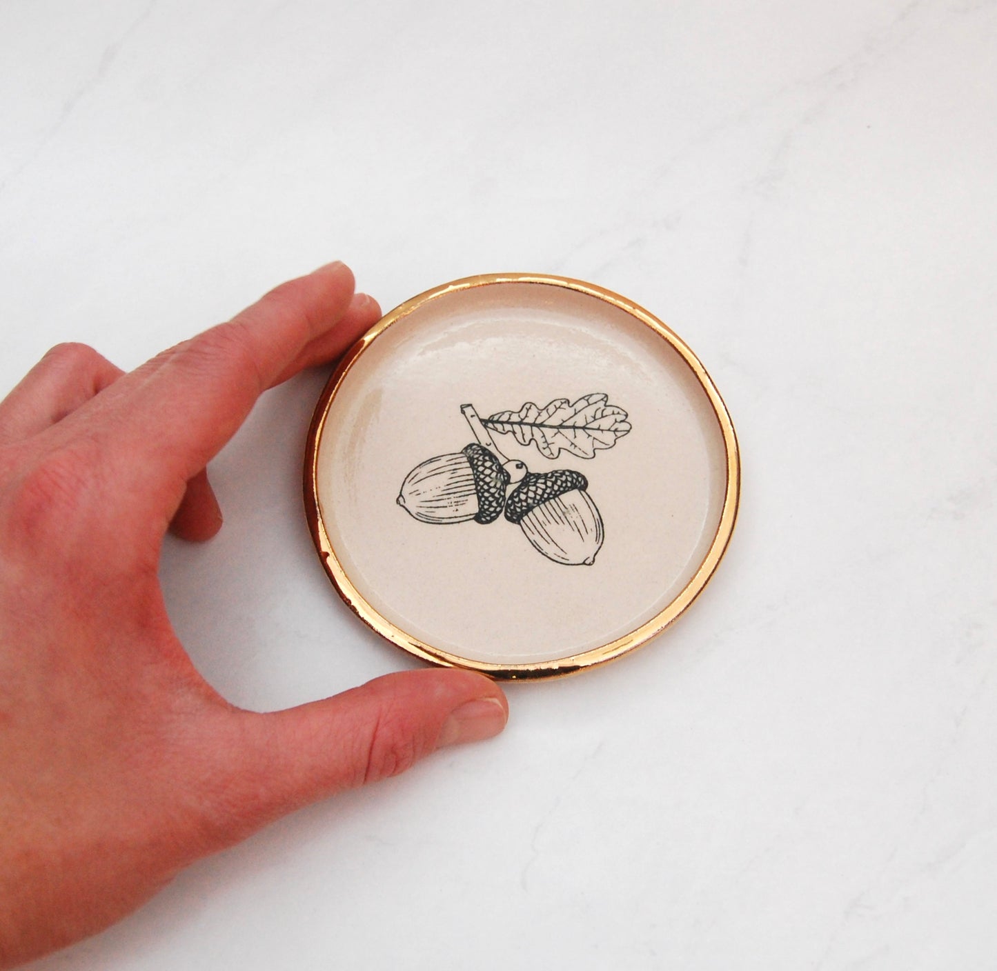 Acorn Decor Dish (4”)