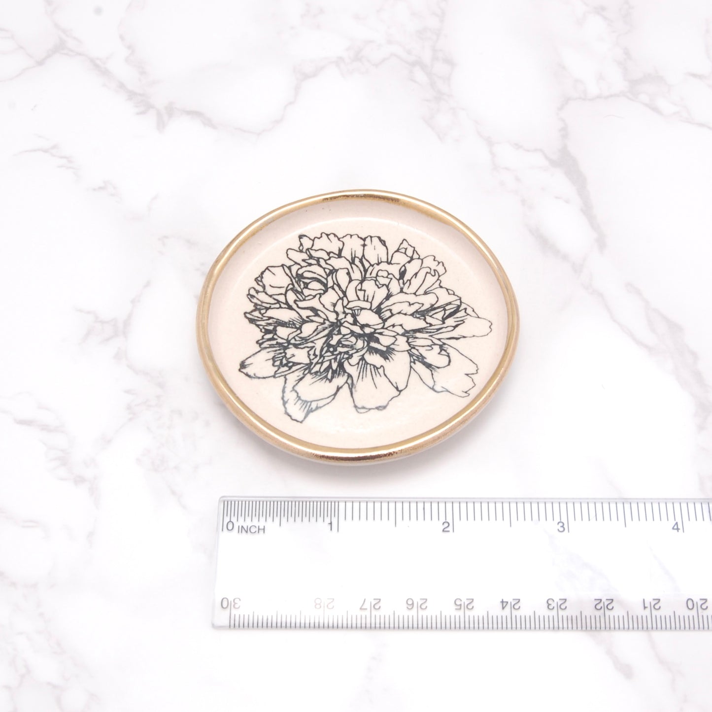 Peony No. 2: Tiny Decor Dish (3”)