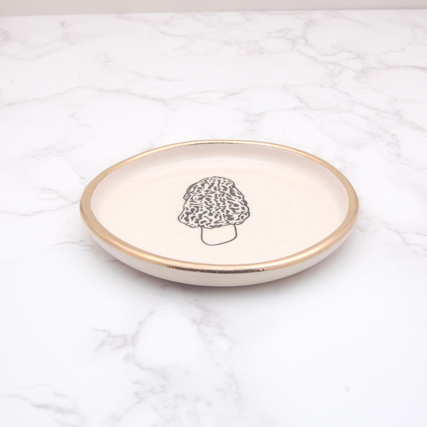 Morel Mushroom: Large Decor Dish (4”)
