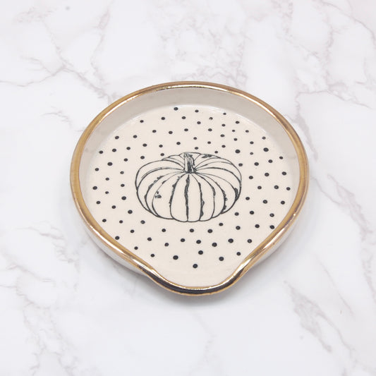 Pumpkin: 22k Spoon Rest