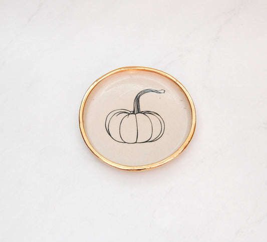 Pumpkin Decor Dish