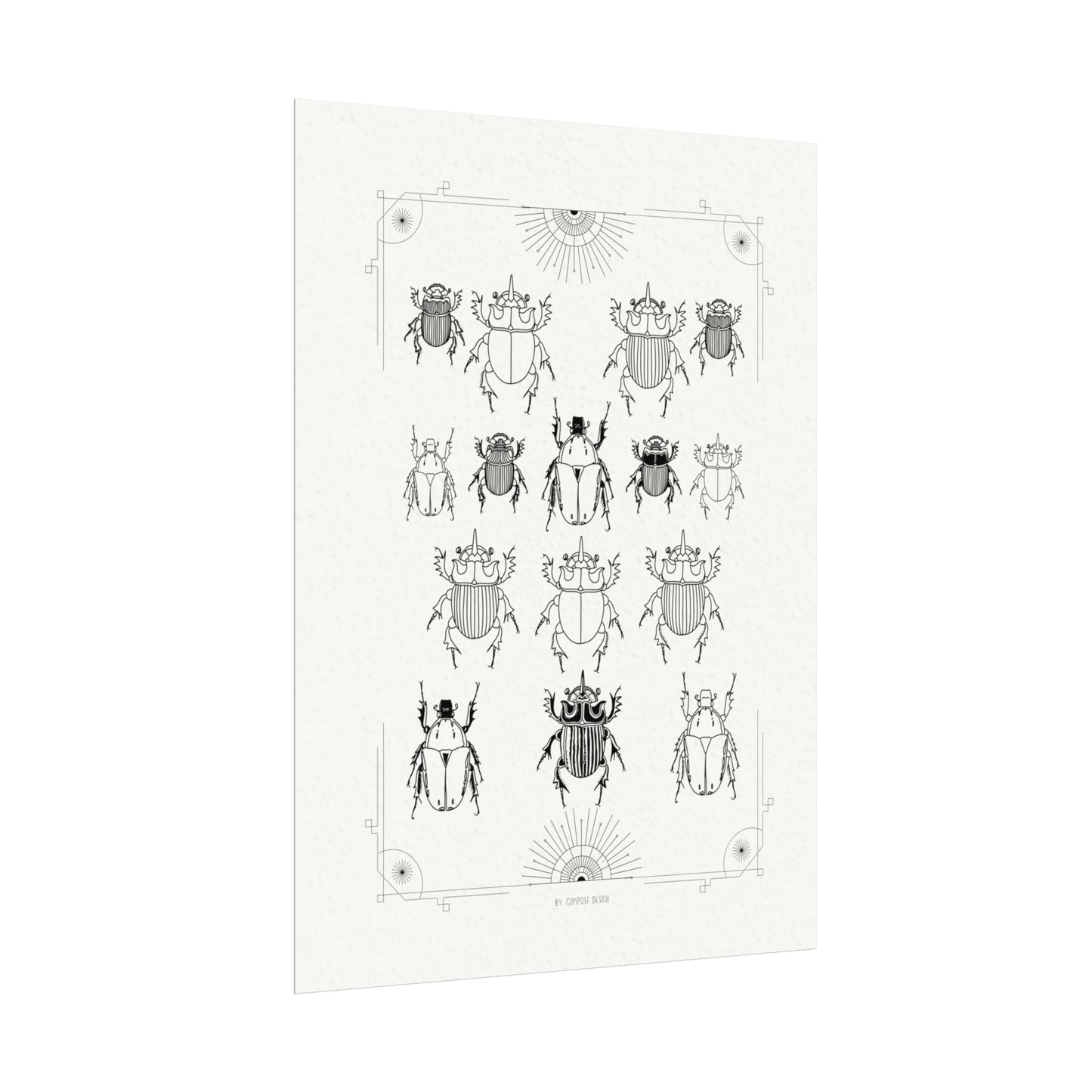 Beetle Art Matte Poster