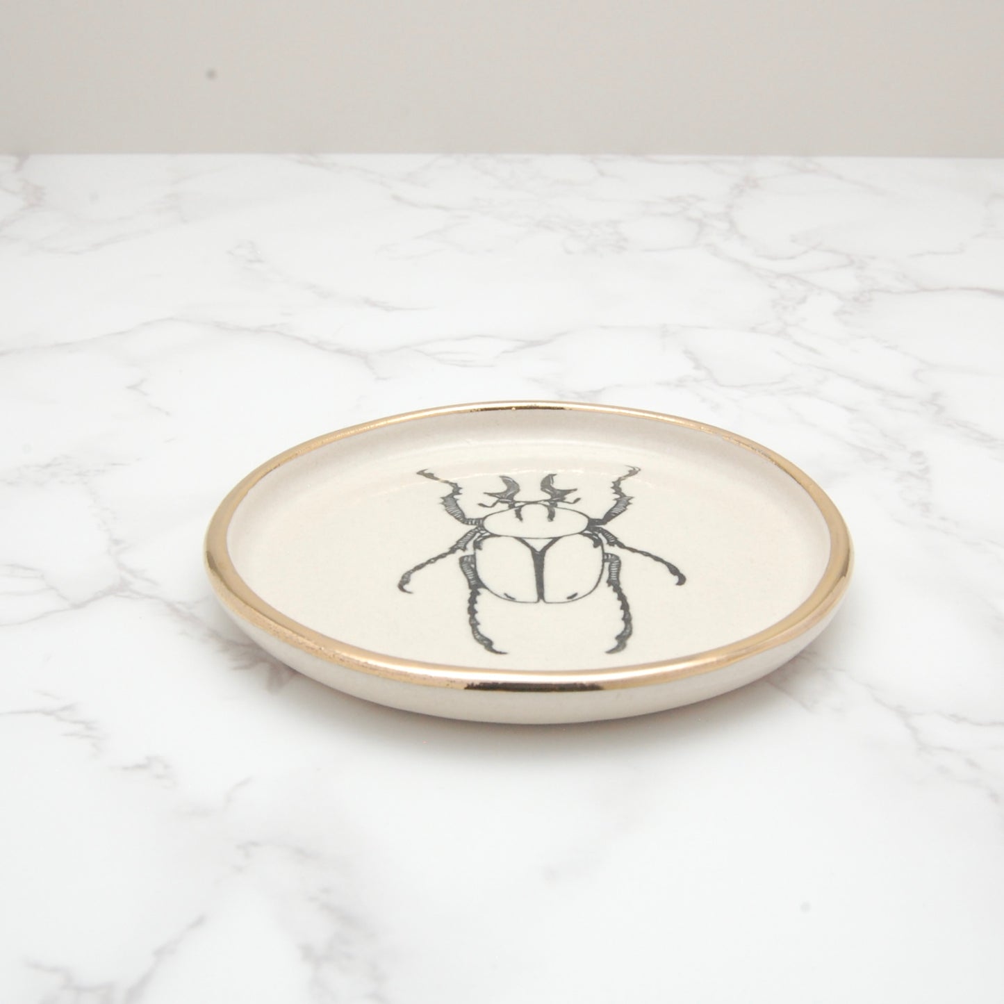 Reindeer Horn Antler Beetle: Decor Dish (4”)