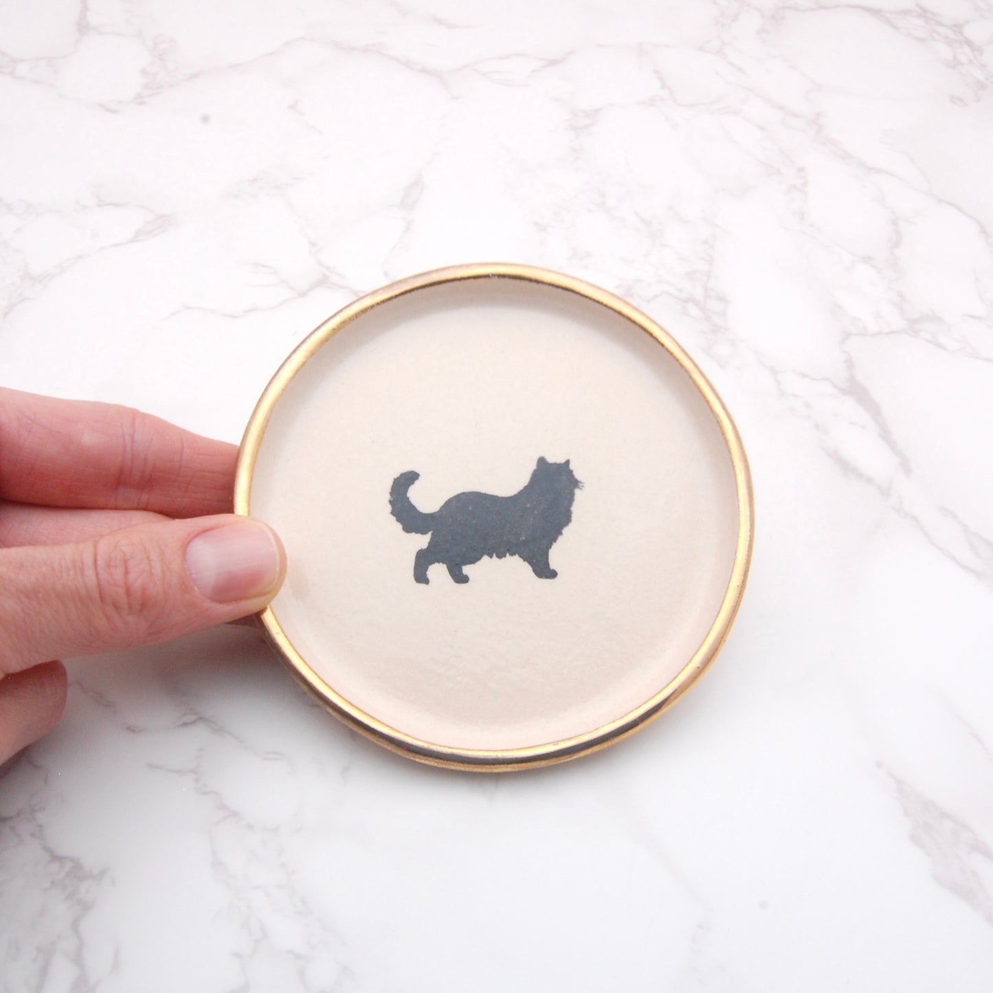 Long Hair Cat: Decor Dish (4”)