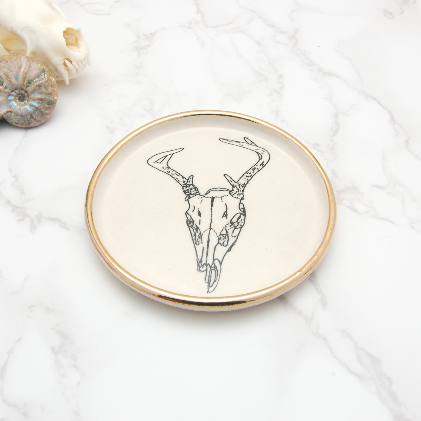 Deer Skull: Decor Dish (4”)