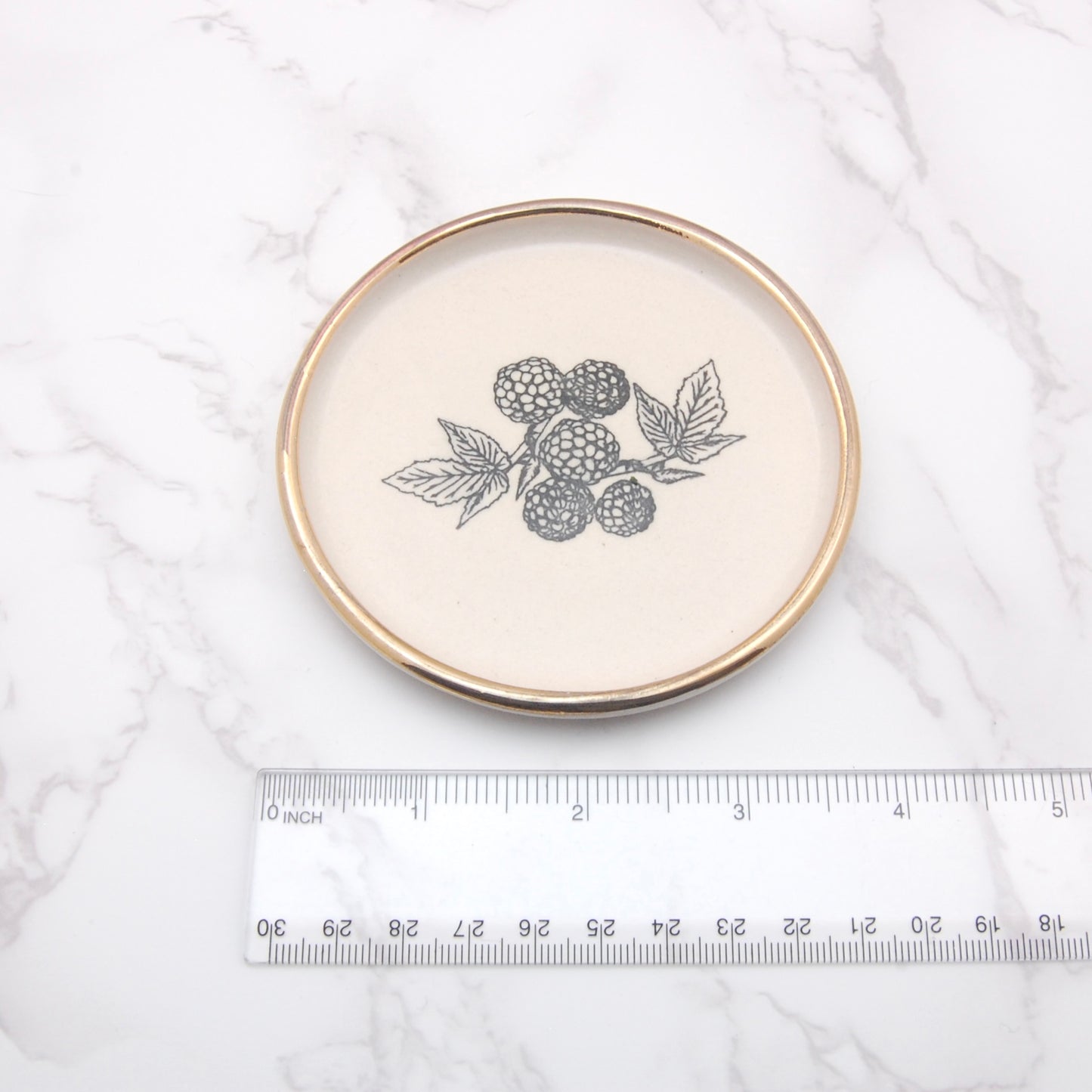 Raspberry: Decor Dish (4”)