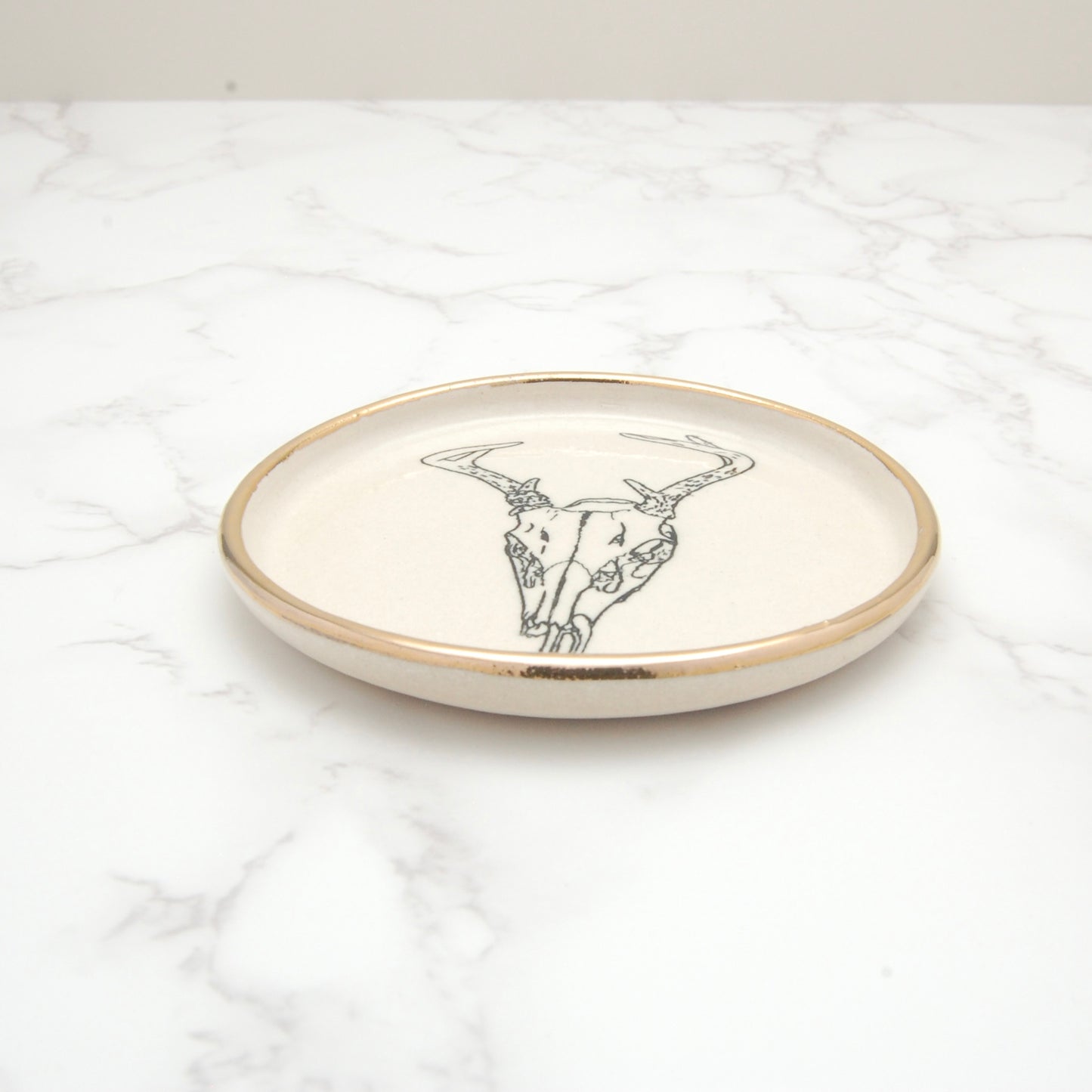 Deer Skull: Decor Dish (4”)