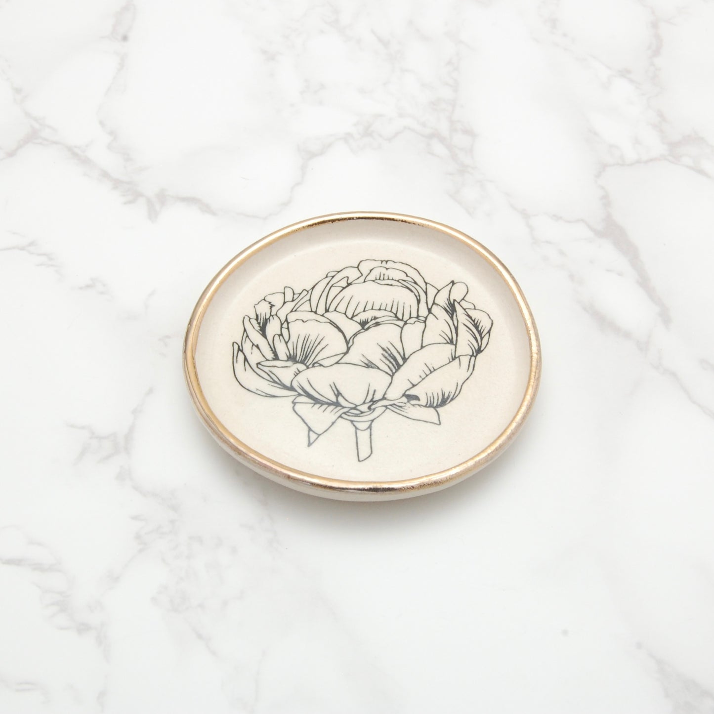 Peony No. 1: Tiny Decor Dish (3”)
