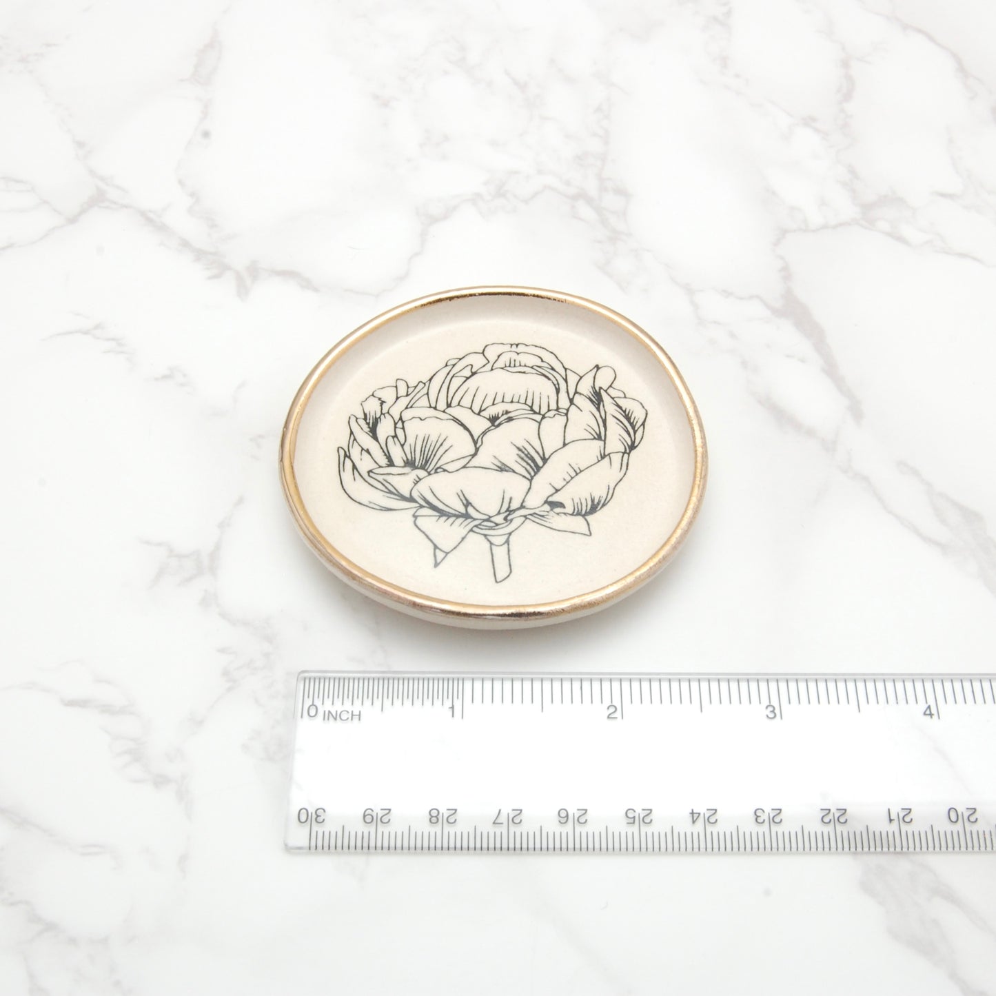 Peony No. 1: Tiny Decor Dish (3”)