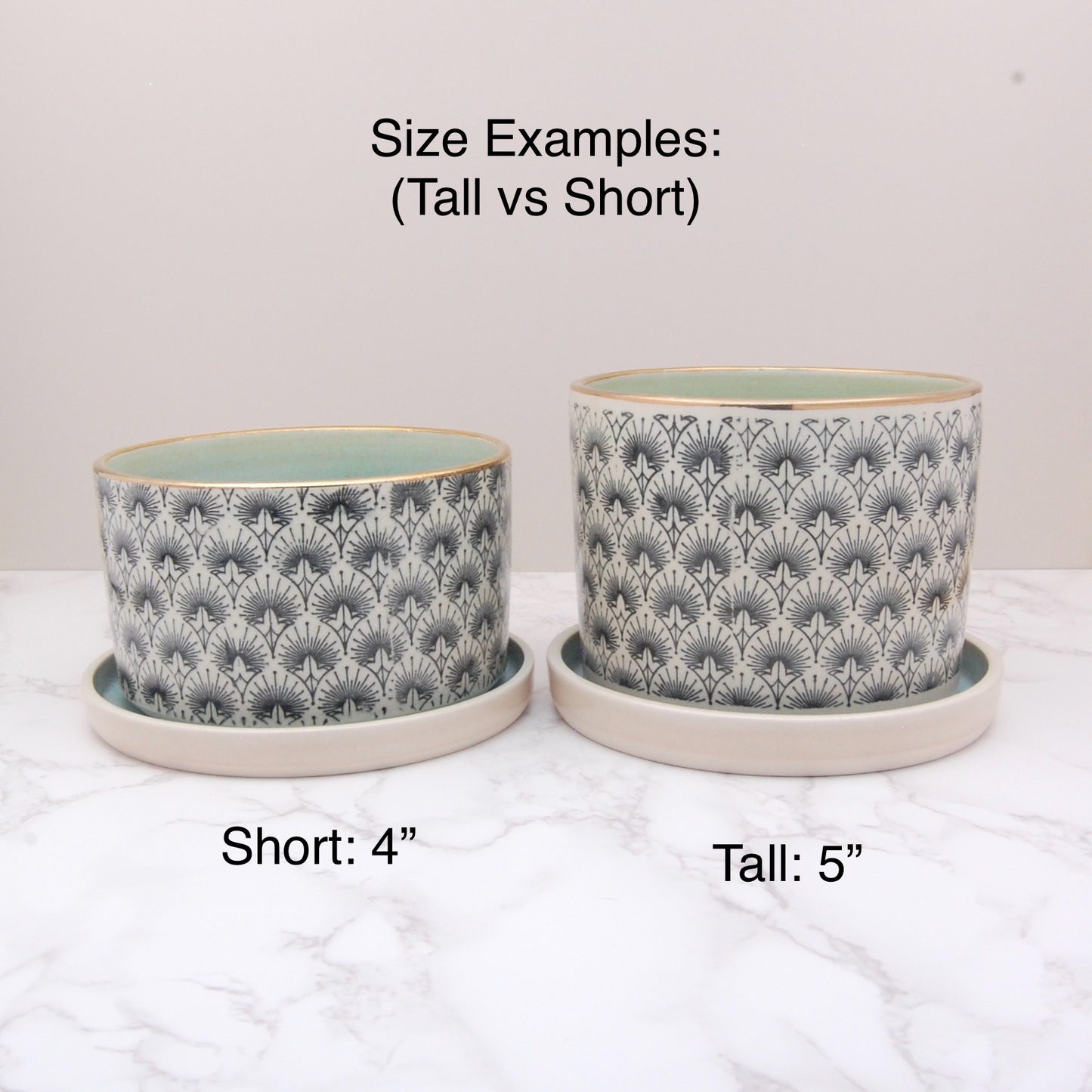 Sun Burst: Tall Plant Pot (5”)