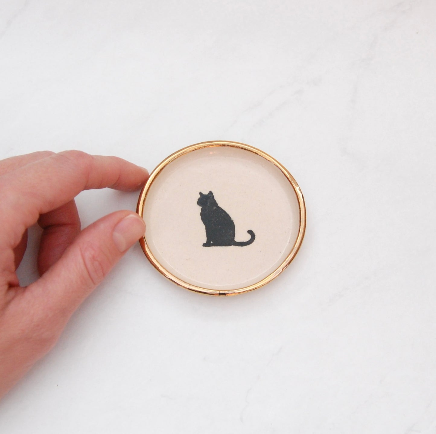 Sitting Cat: Tiny Decor Dish