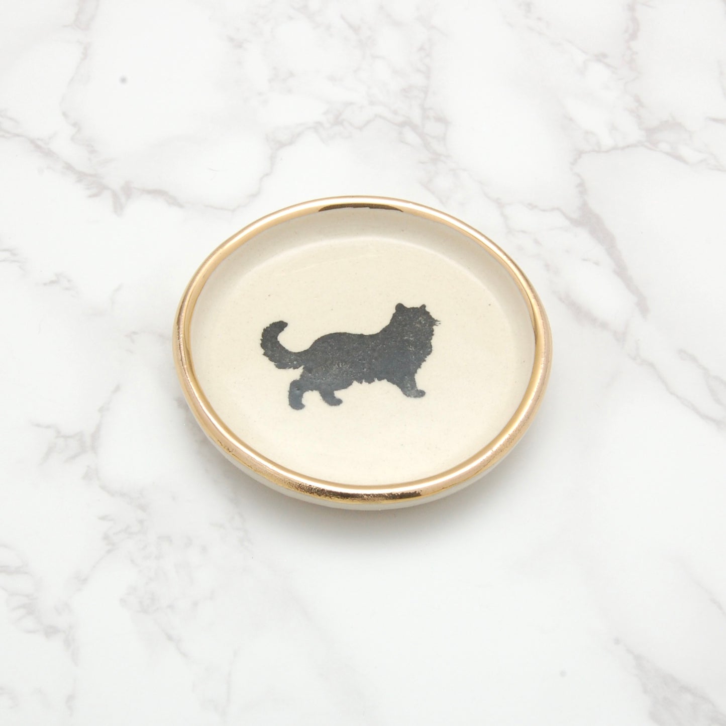 Long Hair Cat: Tiny Decor Dish (3”)