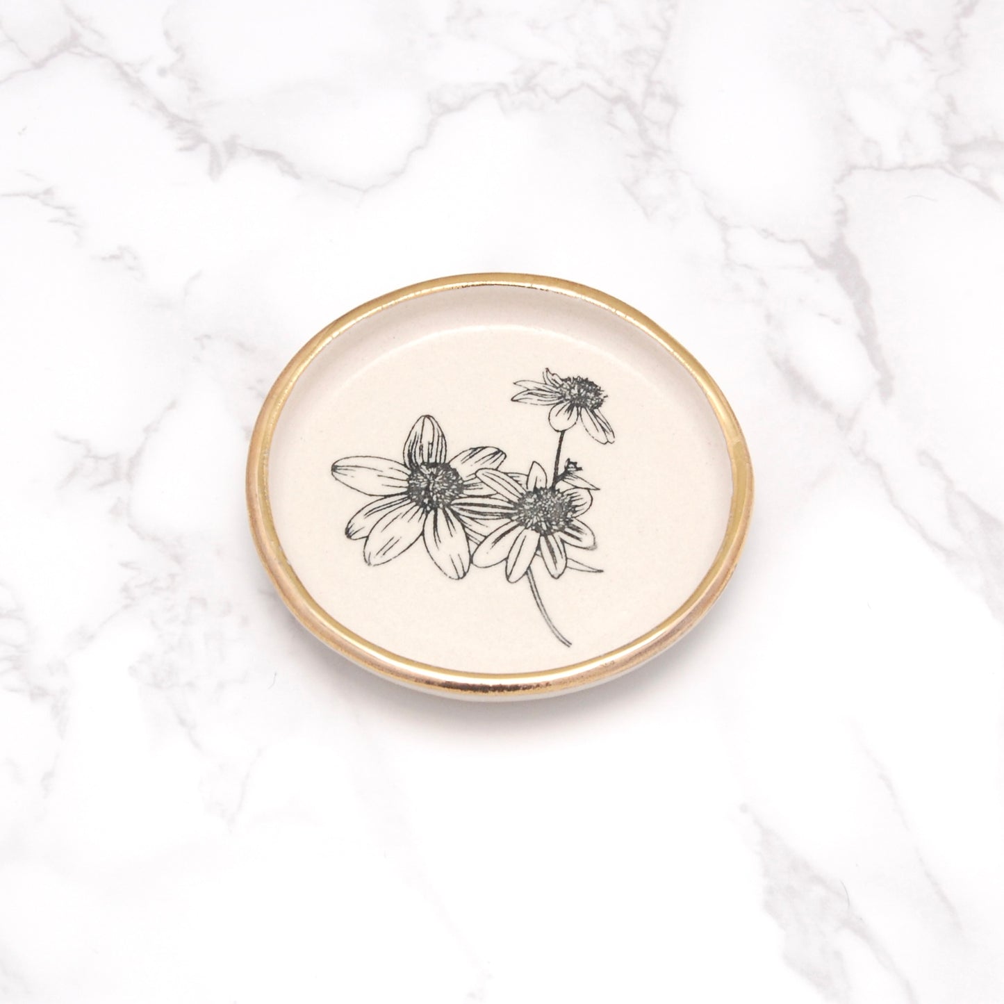 Black Eyed Susan Cluster: Tiny Decor Dish (3”)