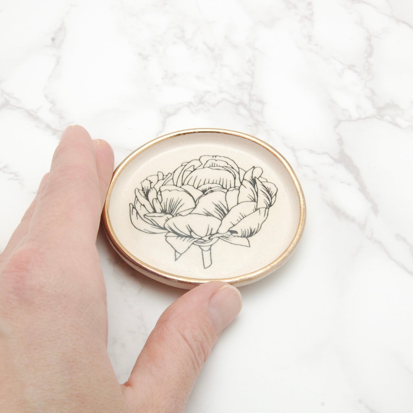 Peony No. 1: Tiny Decor Dish (3”)